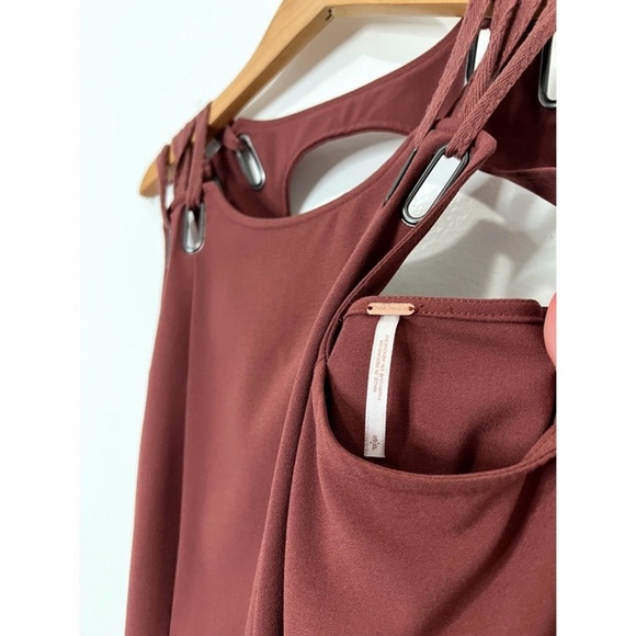 Free People Baby Love Terracota Mini Sleeveless Back Cut Out Dress Size Small - Picture 7 of 8
